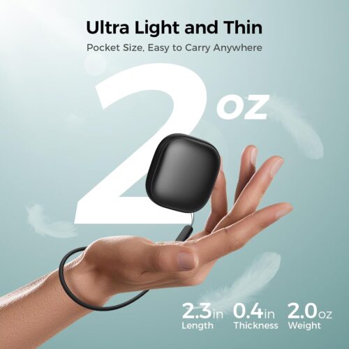 Pocket Size Hand Warmers Rechargeable 2 Pack, AI Smart Chips 3 Levels Heating Ultrathin Electric Handwarmers with 4000mAh, Portable Electric Hand Warm... - Image 3
