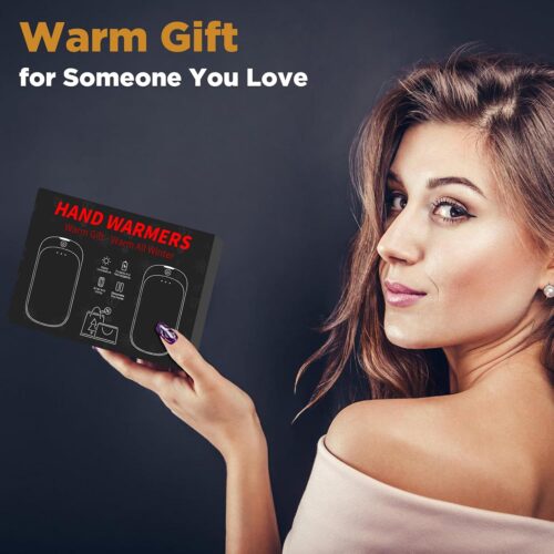 2 Pack Hand Warmers Rechargeable, Portable Electric Hand Warmers Reusable, USB 2 in 1 Handwarmers, Outdoor/Indoor/Warm Gifts for Men Women Kids - Image 7