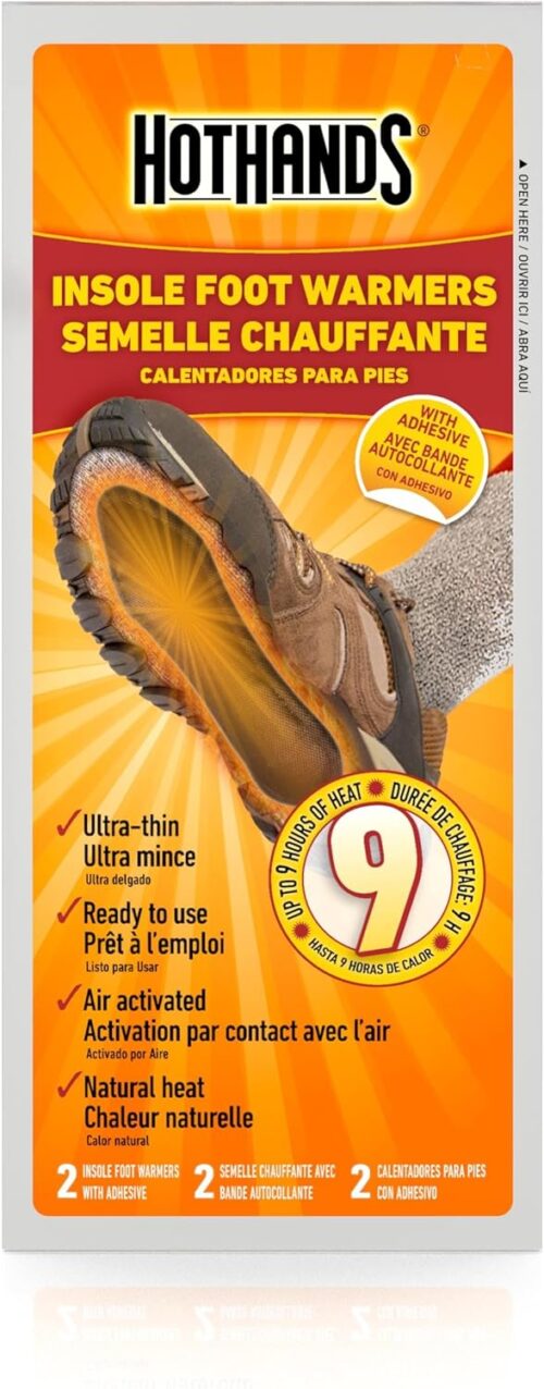 Insole Foot Warmers with Adhesive Value Pack (5-Pairs) - Image 3