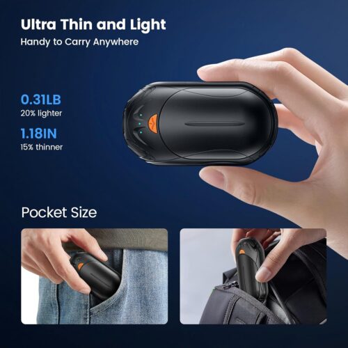 AI Hand Warmers Rechargeable 2 Pack,6000mAh Rechargeable Hand Warmer,20Hrs Long Heating Electric Hand Warmer,Portable Pocket Heater,Pocket Size Hand W... - Image 4