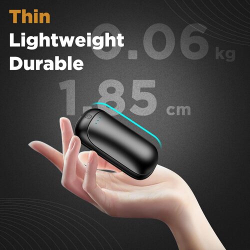 2 Pack Hand Warmers Rechargeable, Portable Electric Hand Warmers Reusable, USB 2 in 1 Handwarmers, Outdoor/Indoor/Warm Gifts for Men Women Kids - Image 3