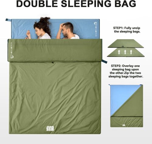Ultralight Warm Weather Sleeping Bag - Portable, Waterproof, Compact Lightweight, Comfort with Compression Sack - Great for Outdoor Camping, Backpacki... - Image 4